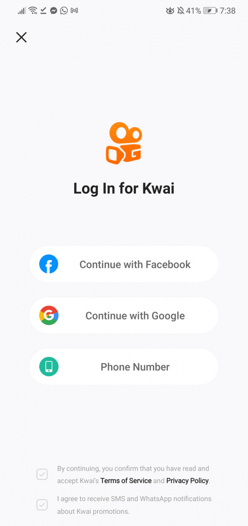 kwai site login