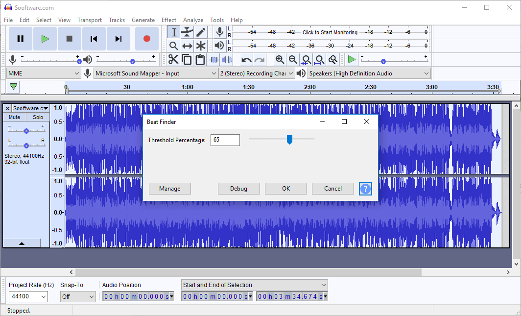 free simple basic audio editor