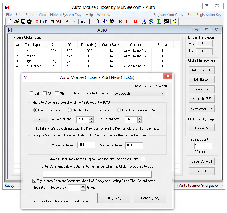 Advanced Auto Clicker to Click Mouse Cursor on Windows