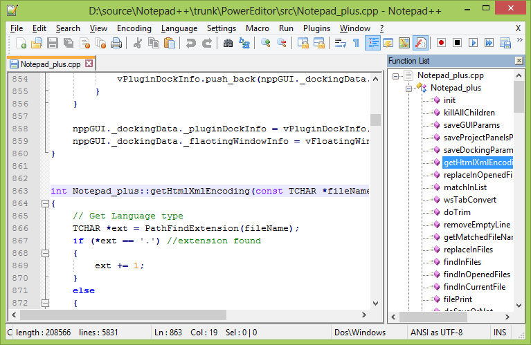 notepad ++ sort by length