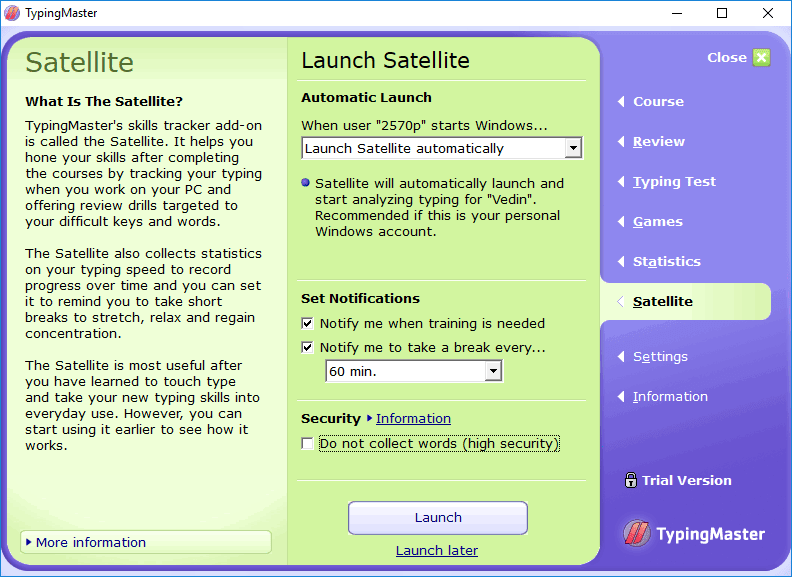 Typing Master - Screenshots