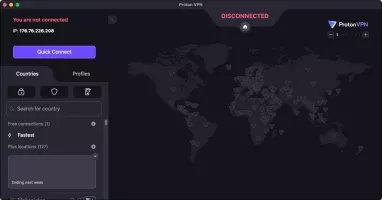 Proton VPN screenshot 2