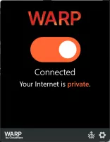 1.1.1.1 with WARP screenshot 2