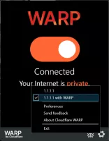 1.1.1.1 with WARP screenshot 3