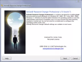 Active@ Password Changer screenshot 1