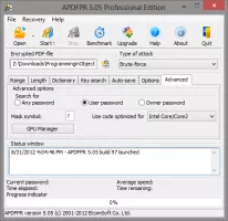 Advanced PDF Password Recovery screenshot 2