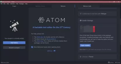 Atom screenshot 1