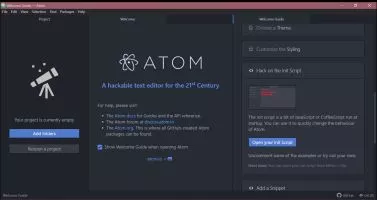 Atom screenshot 2