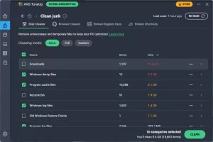 AVG TuneUp for PC screenshot 2
