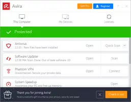 Avira Free Antivirus screenshot 3
