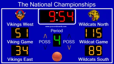 Basketball Scoreboard Dual screenshot 1