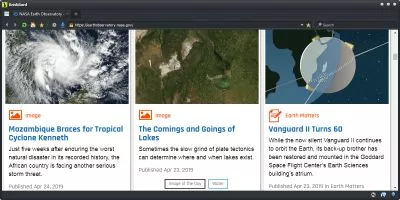 Briskbard's web browser
