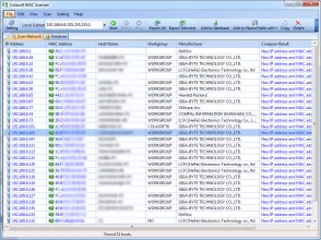 Colasoft MAC Scanner screenshot 1