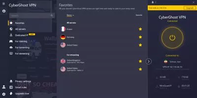 CyberGhost VPN screenshot 4