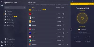 CyberGhost VPN screenshot 5
