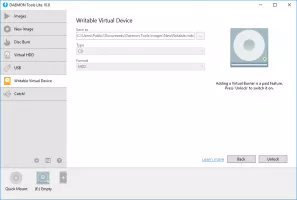Writable Virtual Device
