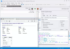 How can I export data comparison results?