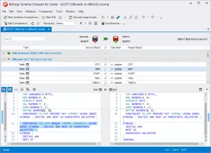 DbForge Schema Compare for Oracle screenshot 1