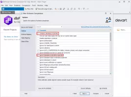 Non-schema objects synchronization