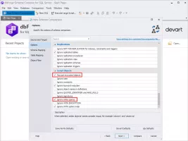 T-SQL code comparison features