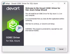 Devart ODBC Driver for SQL Azure screenshot 1