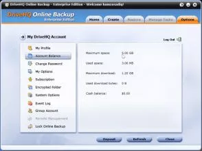 DriveHQ Online Backup screenshot 1