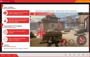 Binding of game controls to the keyboard