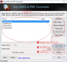 DWG to PDF Converter screenshot 1