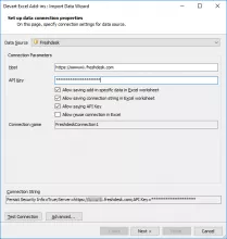 Connect Excel to Freshdesk