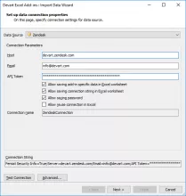 Connect Excel to Zendesk