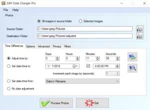 EXIF Date Changer screenshot 1