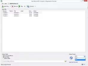 Free M4a to MP3 Converter screenshot 1