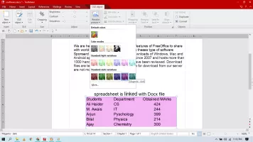 Colorize your linked table
