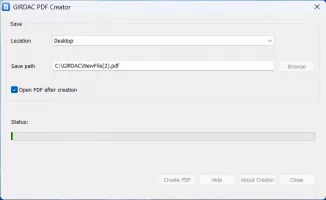 GIRDAC Free PDF Creator screenshot 2