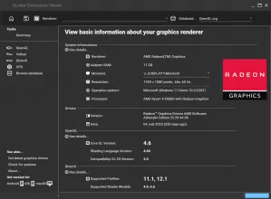 GLview Extensions Viewer screenshot 1