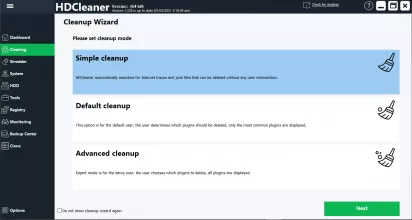 HDCleaner screenshot 1