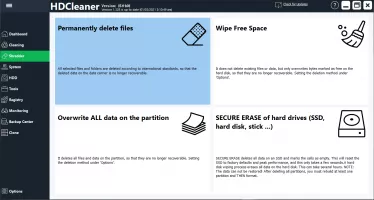 HDCleaner screenshot 2