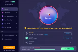 iTop VPN screenshot 1