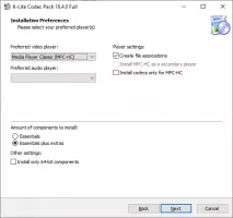 K-Lite Codec Pack screenshot 3