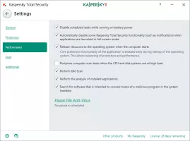 Settings > Performance