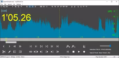 Mp3DirectCut screenshot 2