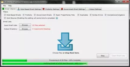 NoBounce Email List Cleaner screenshot 1