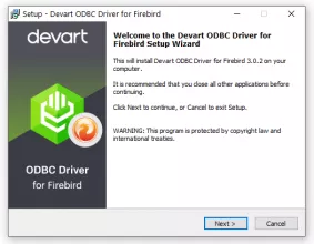 Devart ODBC Driver for Firebird screenshot 1