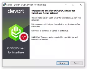 Devart ODBC Driver for InterBase screenshot 1