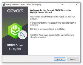Devart ODBC Driver for MySQL screenshot 1