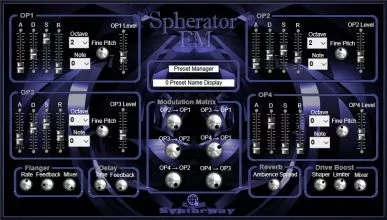 Spherator FM VST VST3 Audio Unit screenshot 1