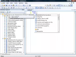 Table/view name completion