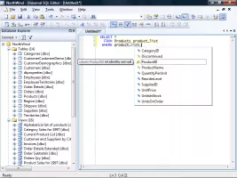 Column name completion