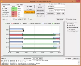 WinSleep Main Screen - Normal View