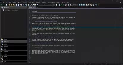 Zeus IDE screenshot 1